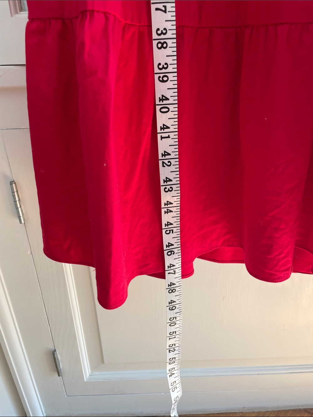Alice + Olivia Tiered Sleeveless Midi Dress, Red Size: 10 - Picture 7 of 8